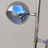 Vintage tulip-shaped space eyeball chrome floor lamp