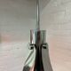 Vintage Space Age chrome and glass chandelier from the 1970s.