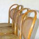 Set of 4 cannes chairs Thonet No.15 around 1895 finish "medium oak"