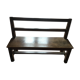 Old solid wood back bench