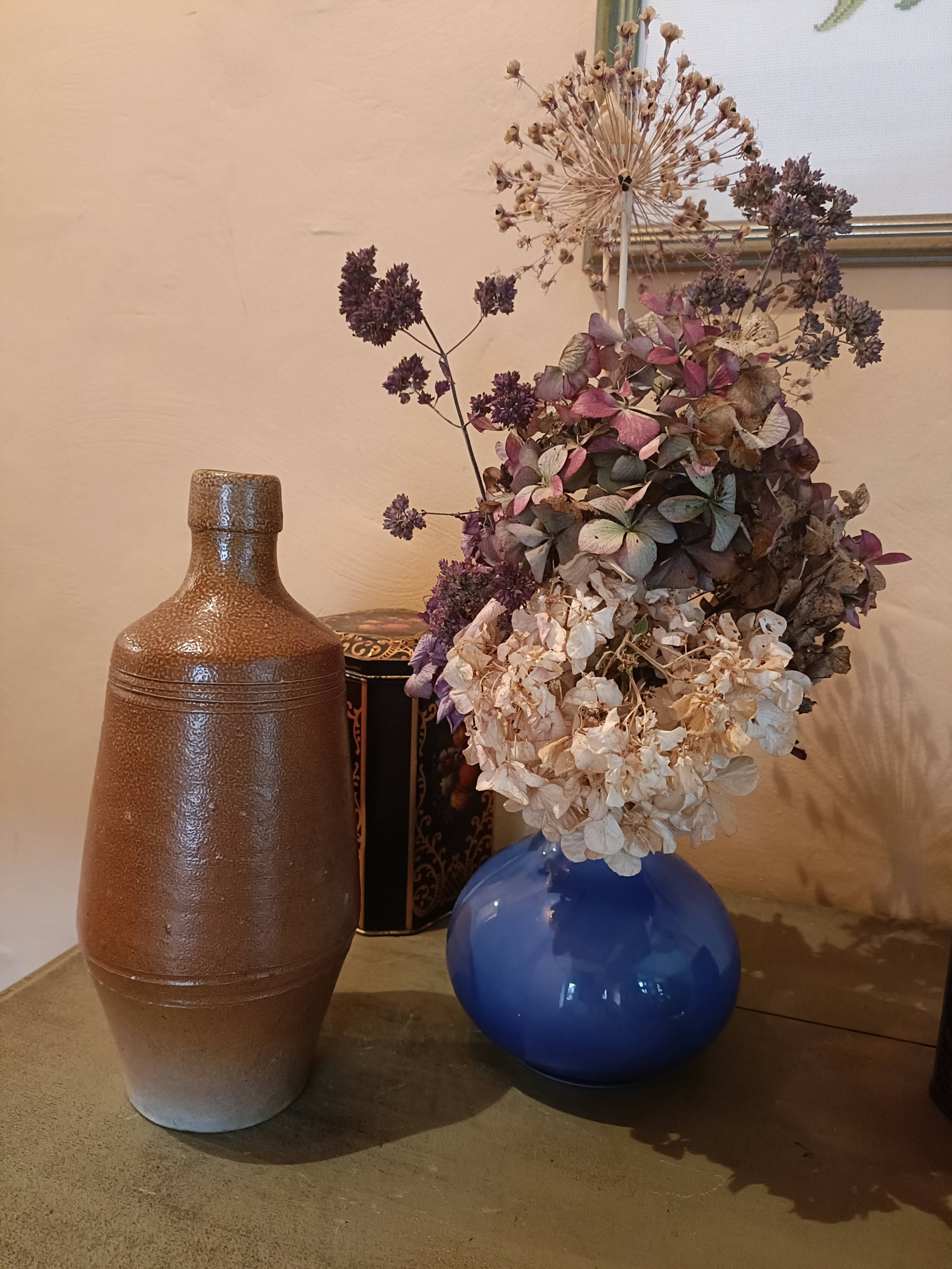 Old stoneware bottle