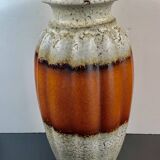 Modernist vase gadrons sheurich 205-40 lava orange w.germany vintage alle