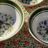 Three Italian salad bowls