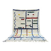Tapis berbère en laine naturelle 3x2 m