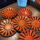 6 sub cups Digoin Sarreguemines