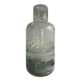 Vintage blown glass bottle vase