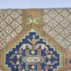 Tapis turc vintage rose et bleu sku 3116