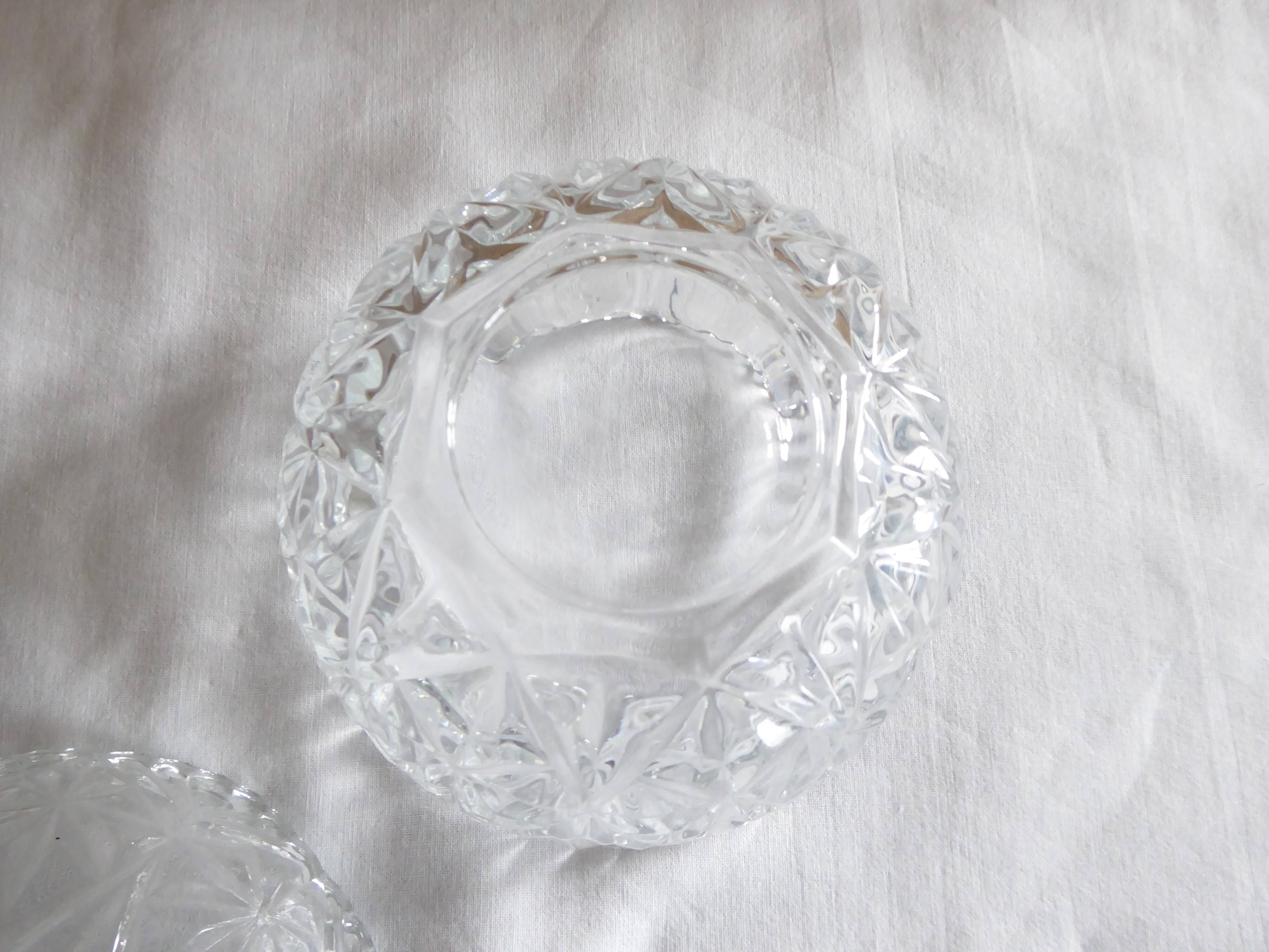 Bonbonniere, Sugar Bowl, Covered Glass Pot
