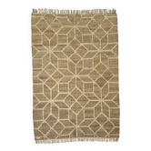 Tapis Jute Coton Tissé Main Naturel – Sarva Casa Pari