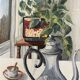 The silverware, still life, oil on canvas signed Burton 1983.
