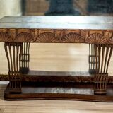 Pearwood Vanity Table with Mirror, 1900s