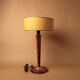 Desk lamp wood foot style mazda vintage 1950