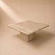 Vintage Italian travertine coffee table, 1970s