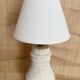 Stone lamp, fabric cable 2M, cotton shade