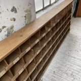 Meuble de métier pin à cases XL 250cm