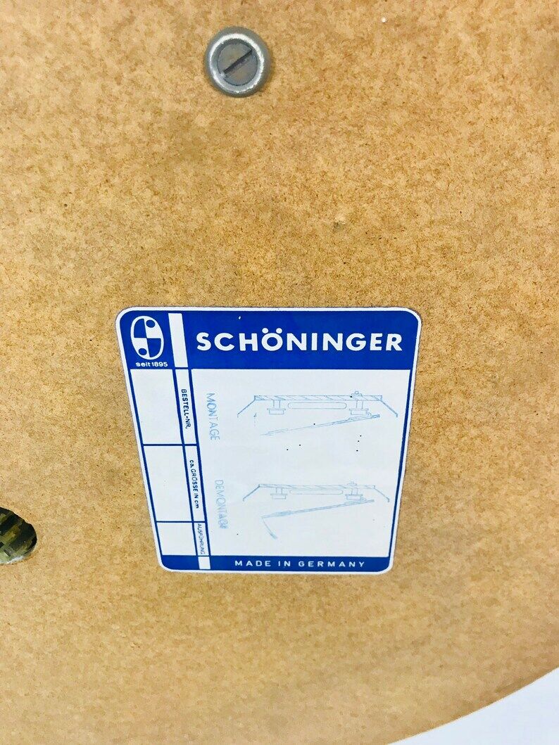 Round illuminated mirror by Schöninger, Germany, 1970s