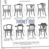 Early 20th century curved wooden office chair