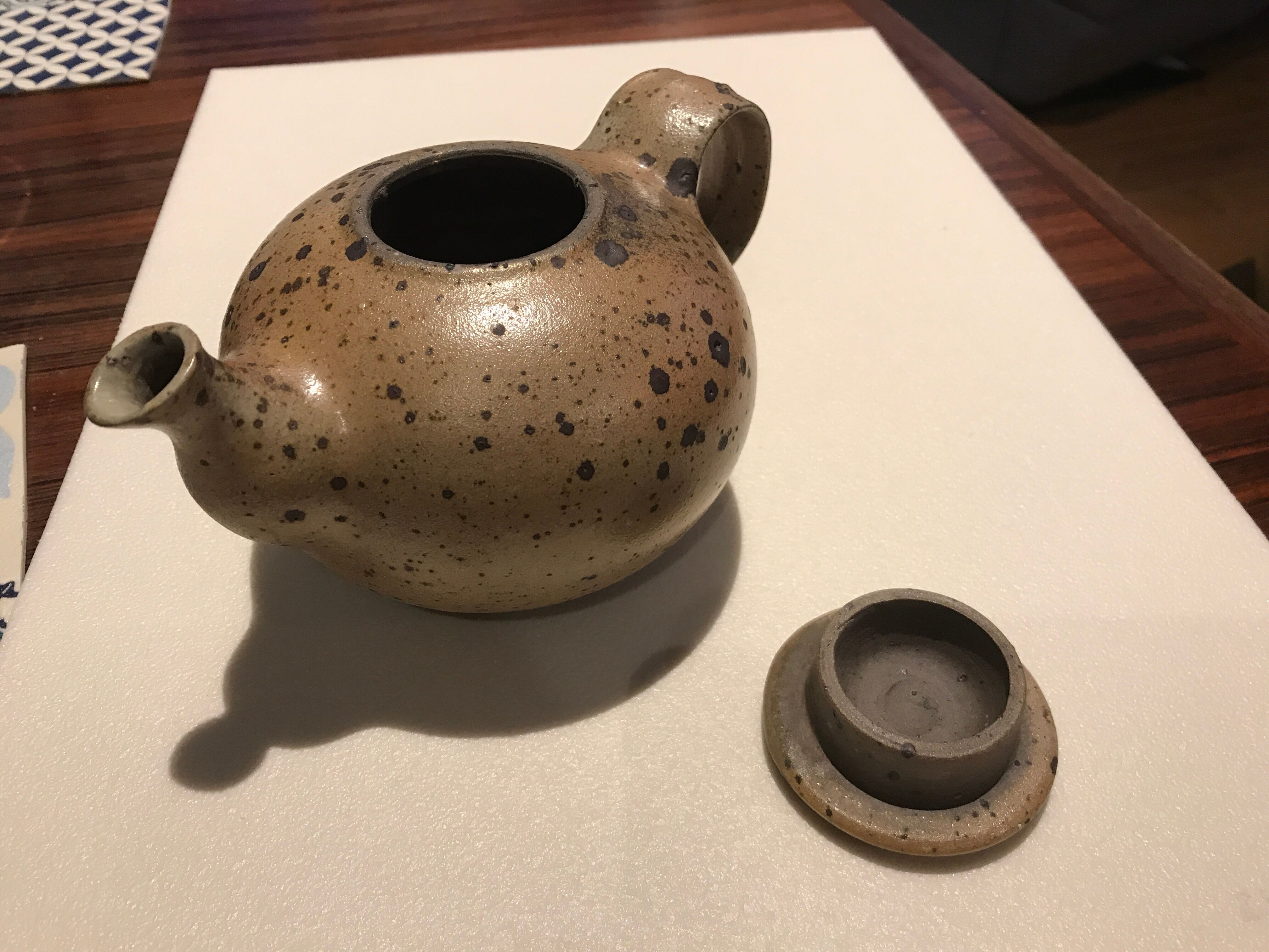 Robert Deblander stoneware teapot, cooking with wood