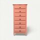 Vintage coral pink weekly planner H120