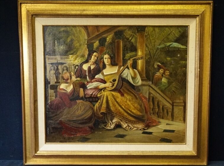 The painting "La Scène Galante" 1929 year.