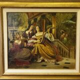 Le tableau "La Scène Galante" 1929 année.