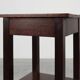 Art Deco dark oak pedestal, Belgium 1920s