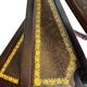 English library staircase wood and leather 20th century