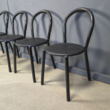 Postmodern Italian dining chairs set of 4 - 1980s