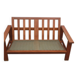 1960s 2-seater sofa teak, Hans Wegner for Getama