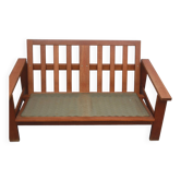 Two-seater teak canapé from the 1960s, Hans Wegner for Getama.