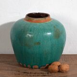 Antique turquoise green vase (circa 1820) #44