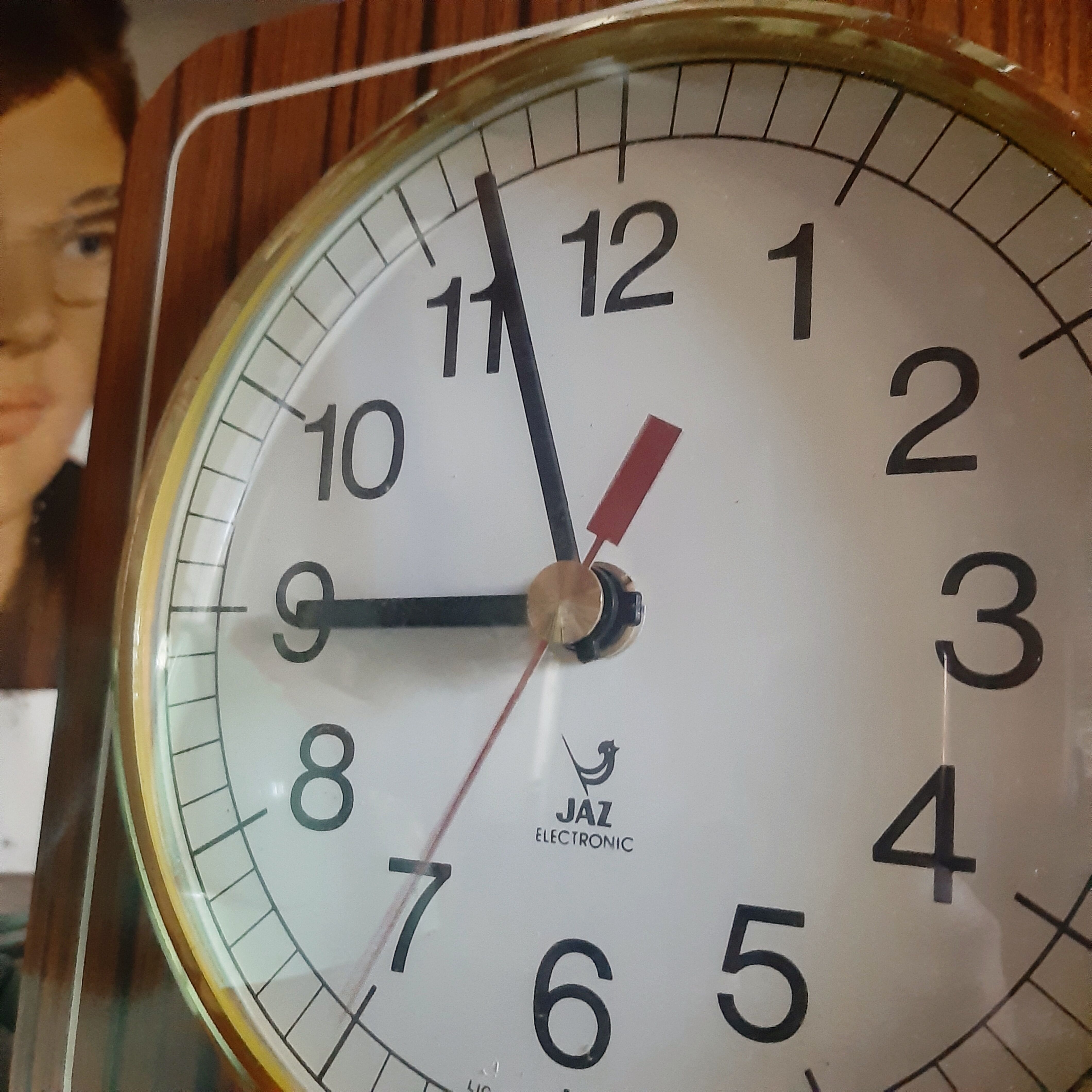 JAZ electronic wall clock from the 1950s.