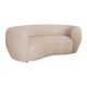 Late 20th Century, Wool and Solid Wood Curved Sofa, Italy