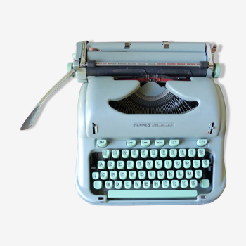 Machine à écrire Hermes 3000 vert menthe