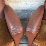 Pair of club armchairs