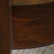 Table d'appoint ronde Art déco en hêtre et marbre, par un ébéniste danois, années 1940