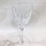 Set of 7 glasses of red wine Saint Louis model Chantilly