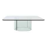 Italian Modern Glass Coffee Table by Gallotti & Radice 1970s