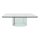 Italian Modern Glass Coffee Table by Gallotti & Radice 1970s