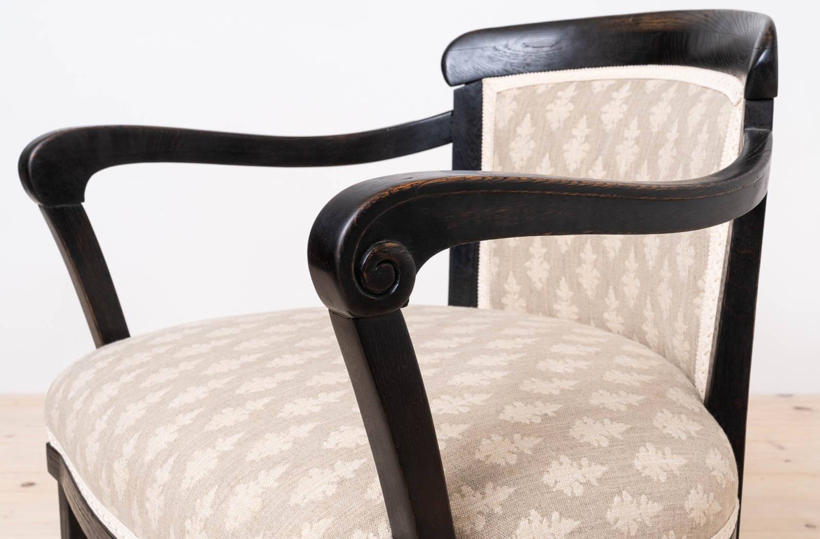 Set of 2 Biedermeier Armchairs in Rustic, Countryside Style, circa 1850