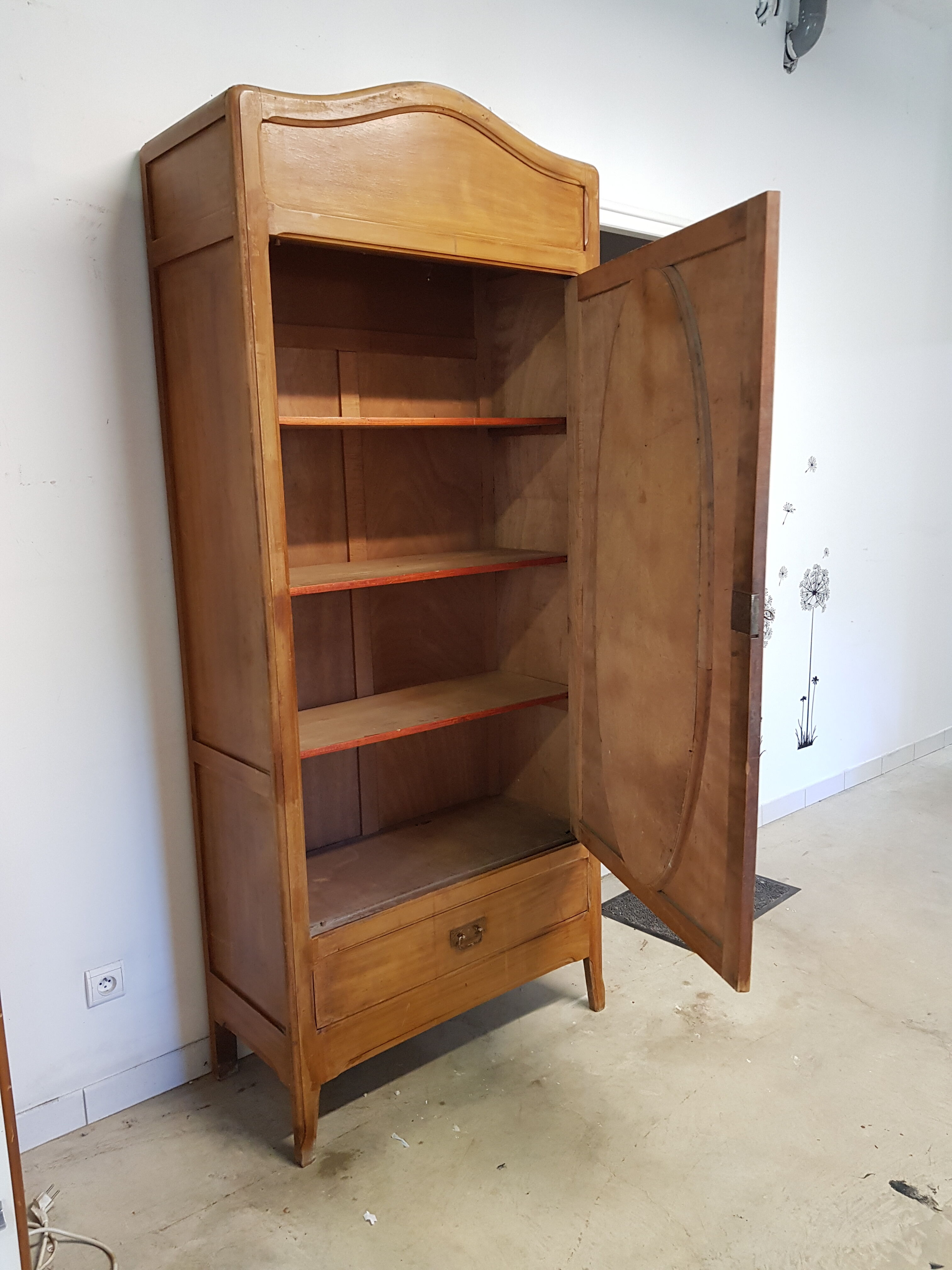 Parisian wardrobe with mirror