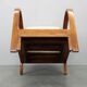 Fauteuil convertible Art Déco en bouclé, Tchécoslovaquie, années 1940.