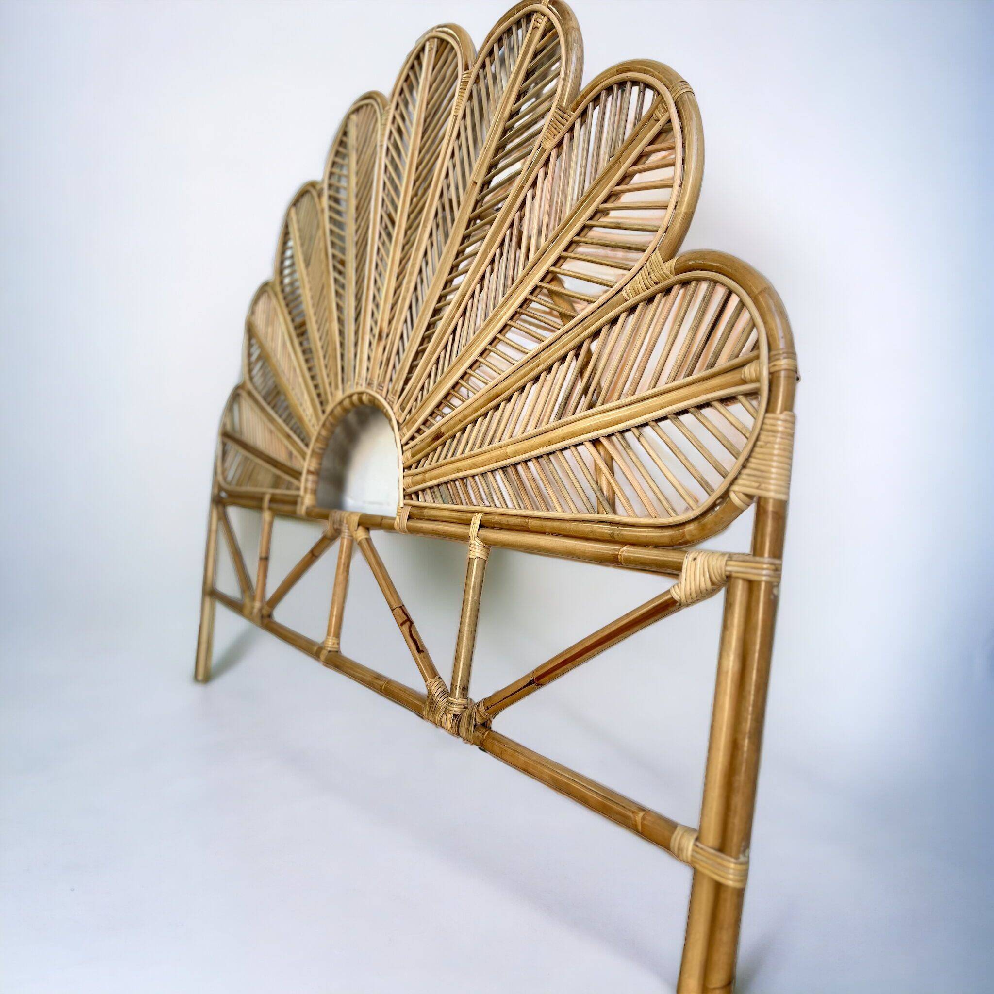 Handmade wicker headboard