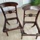Pair of mahogany chairs XIXth century