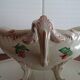 Old earthenware gravy boat KG Lunéville flower pattern - 30.5 cm