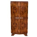 Art Deco cabinet walnut bramble H149