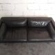 Jorgensen vintage 60s Scandinavian leather sofa