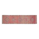Pink Turkish Vintage Handmade Woven Wool Oushak Runner Rug 78x330