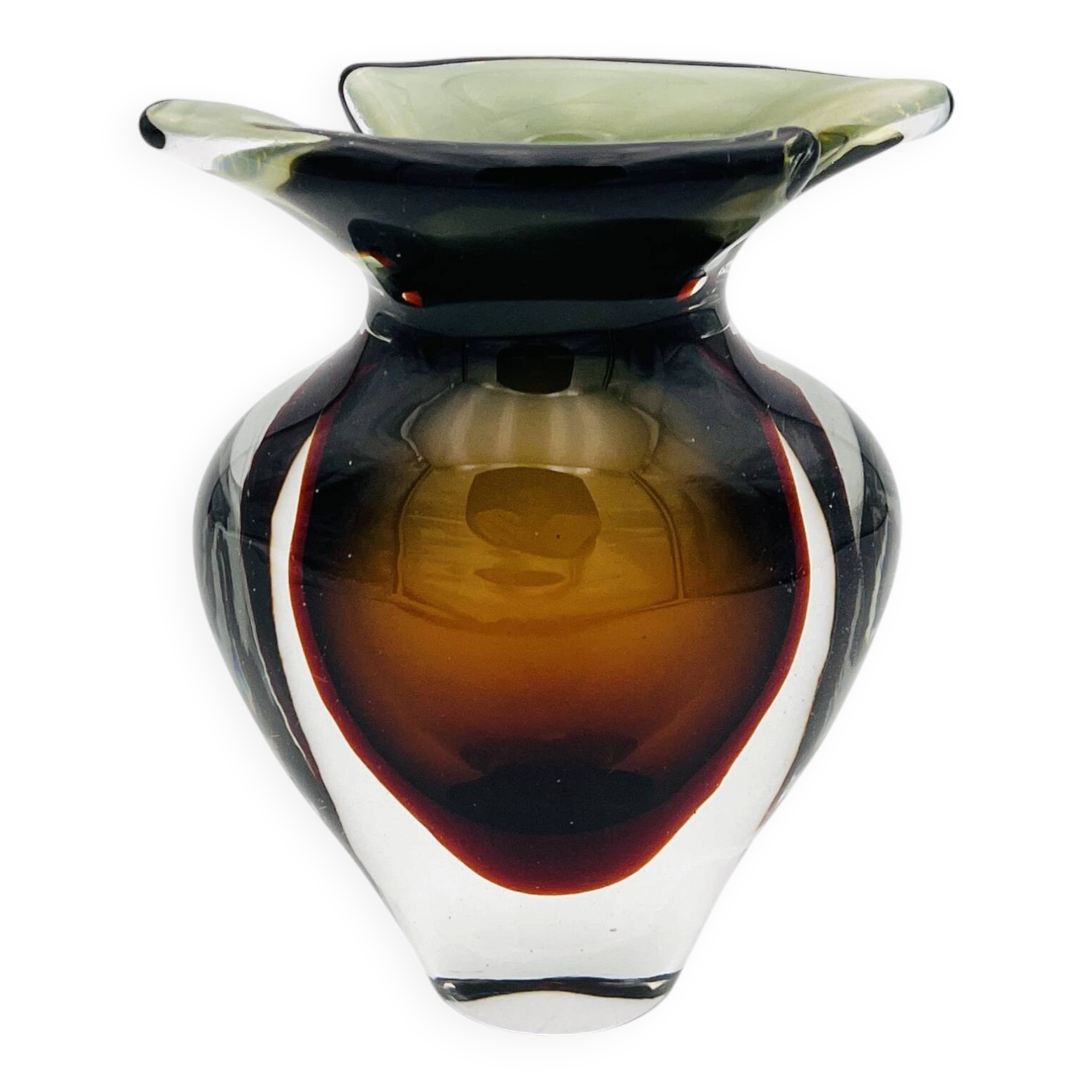 Murano Sommerso vase by Flavio Poli for Seguso 1960