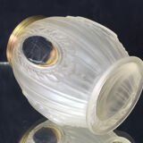 Vase ancien en verre et bague en laiton de style Louis XVI